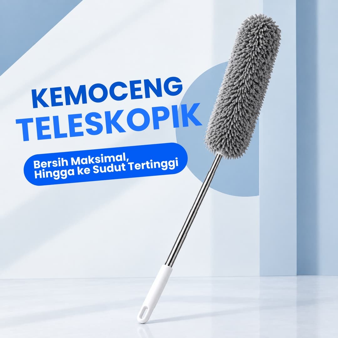 Kemoceng teleskopik mikrofiber