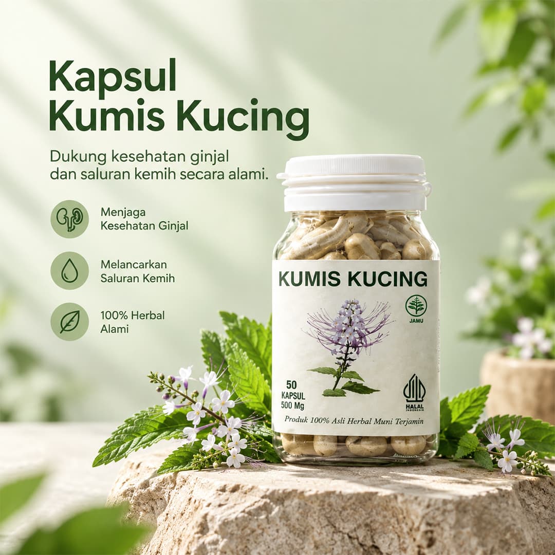 Kapsul Kumis Kucing herbal ginjal