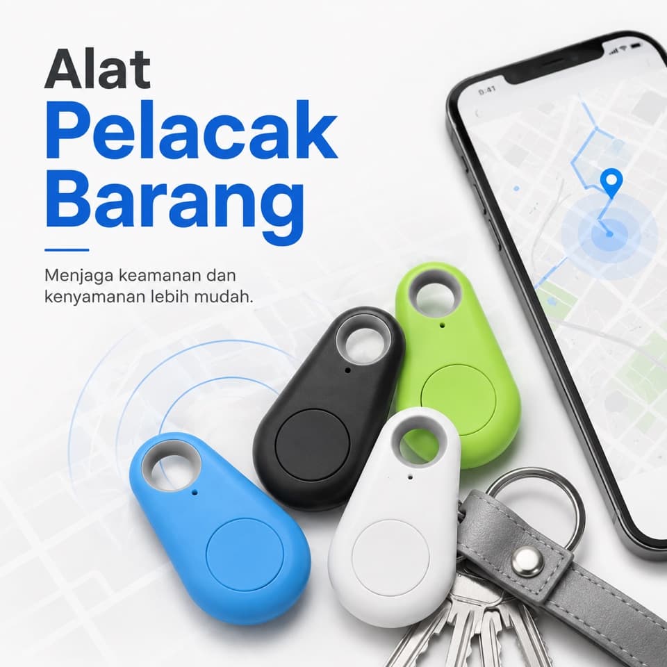 Kunci, Dompet & Tas Tidak Hilang Lagi — Lacak Lokasinya Langsung dari HP
