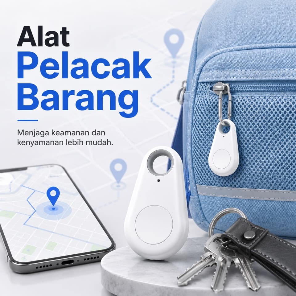 Kunci, Dompet & Tas Tidak Hilang Lagi — Lacak Lokasinya Langsung dari HP
