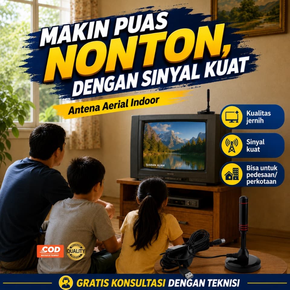 Siaran TV Jernih Sampai Pelosok — Tanpa Panjat Genteng, Tanpa Semut di Layar
