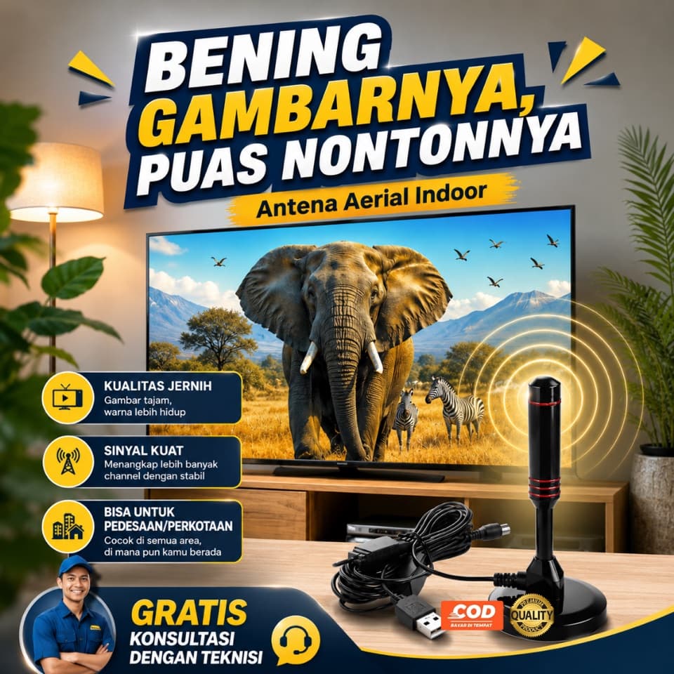 Siaran TV Jernih Sampai Pelosok — Tanpa Panjat Genteng, Tanpa Semut di Layar