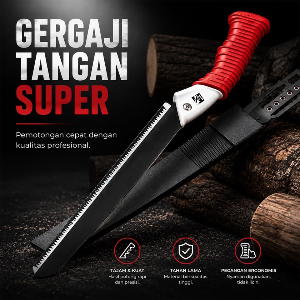 Potong Kayu, Bambu & Dahan Dalam Hitungan Menit — Tanpa Mesin, Tanpa Ribet